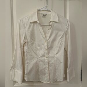 Banana Republic White Shirt in Petite XS